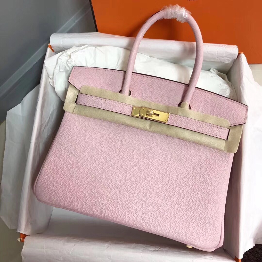 Hermes Birkin 30CM Togo Leather Handbag Pink